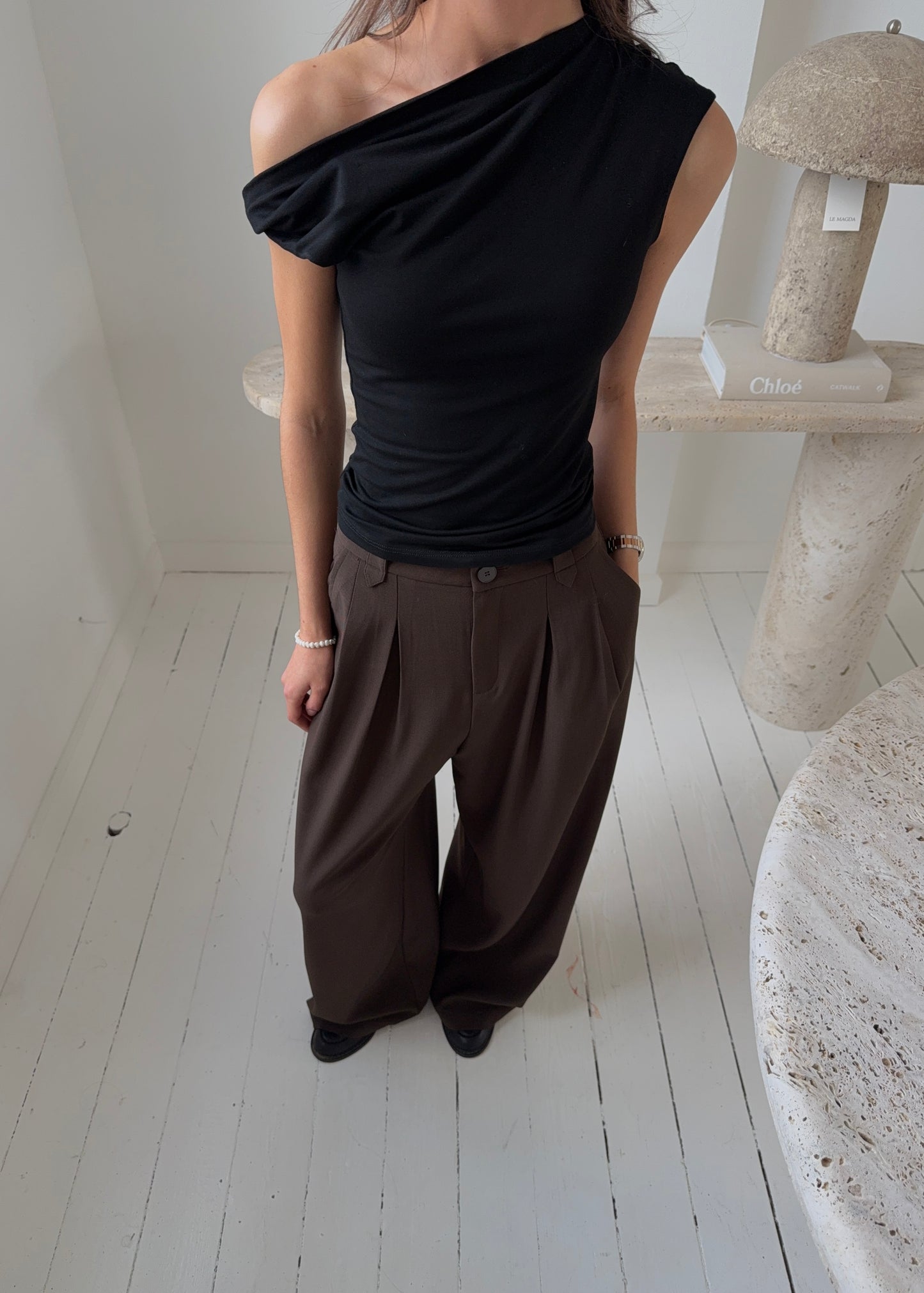 LIVA TOP - Sort