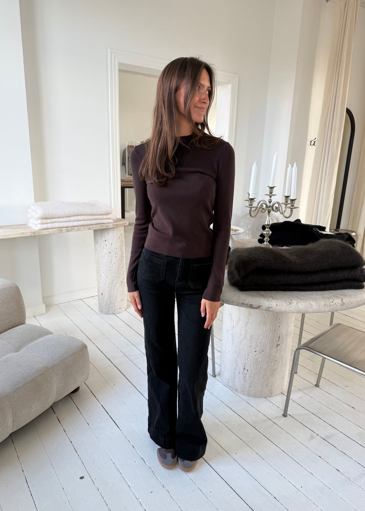 FANNY BLUSE - Brun
