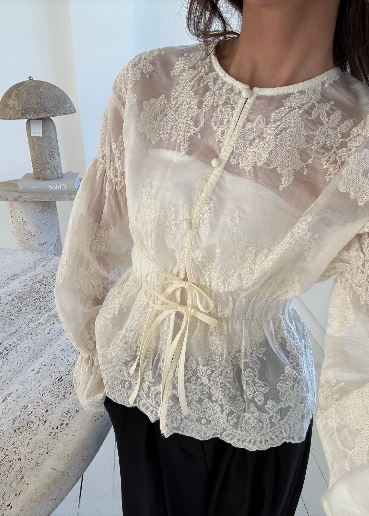 Hannah-MAGDA Skjorte - Råhvid