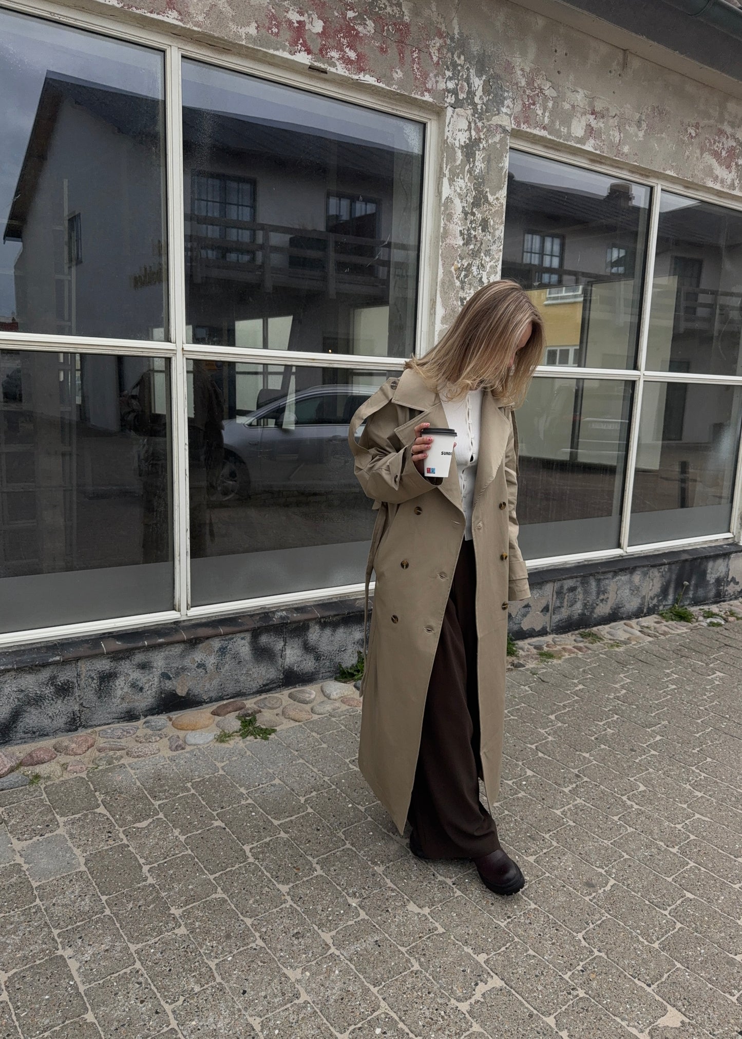 Long-MAGDA Trenchcoat - Beige