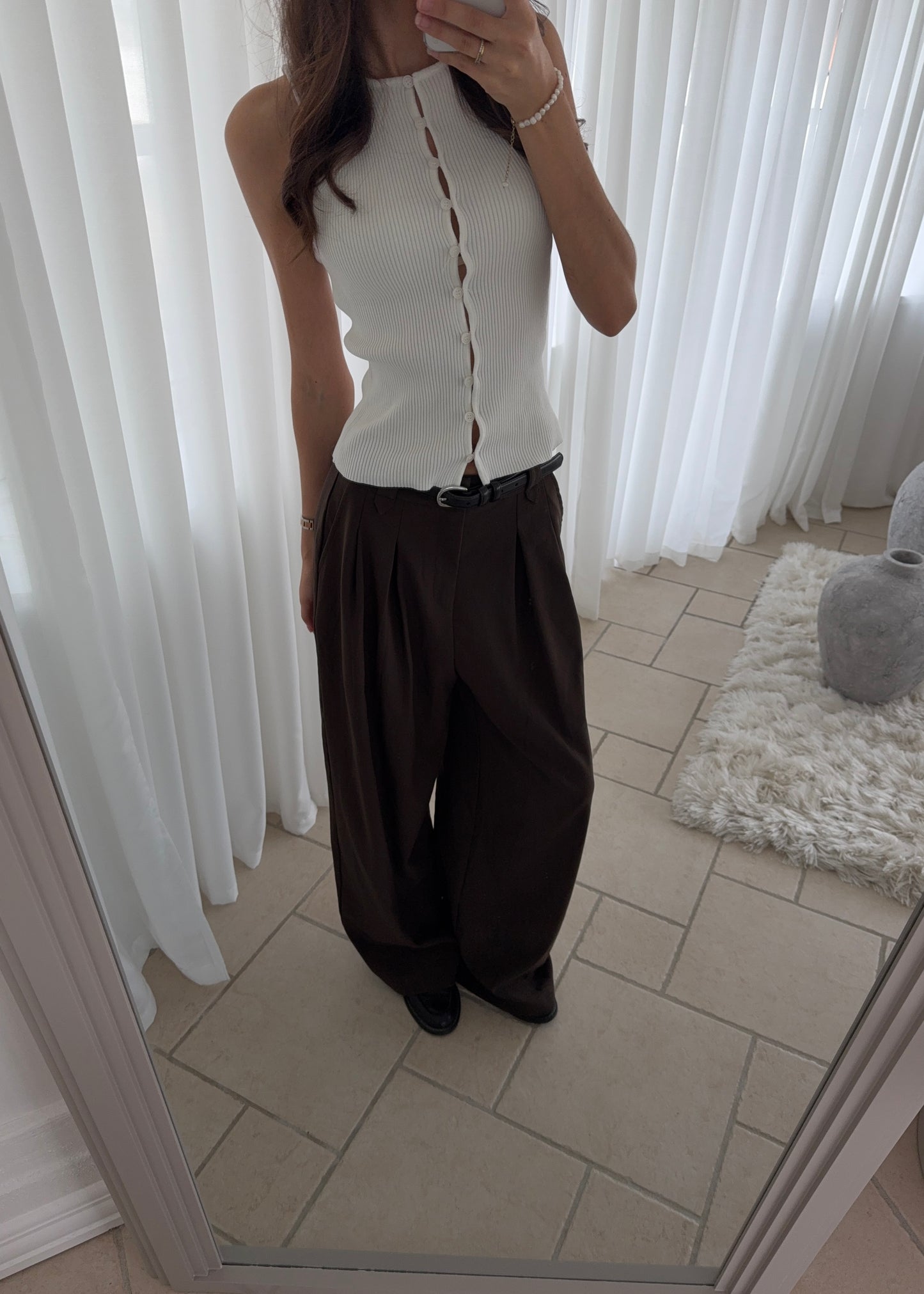 AGNES HABIT BUKSER - Brun
