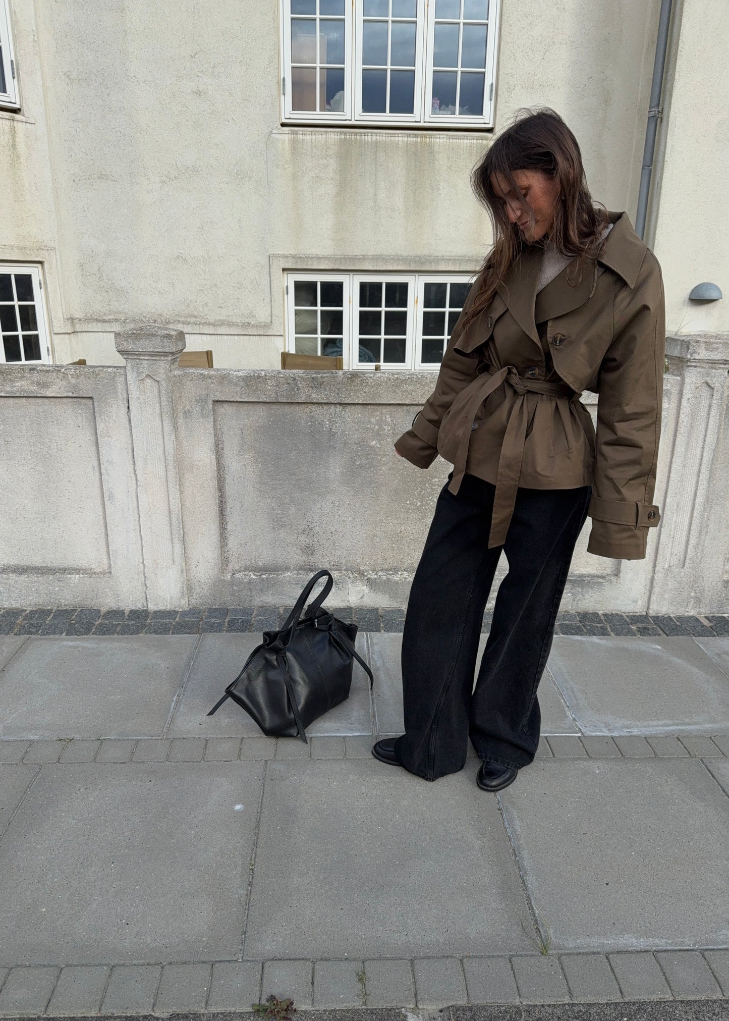Short-MAGDA Trenchcoat - Brun