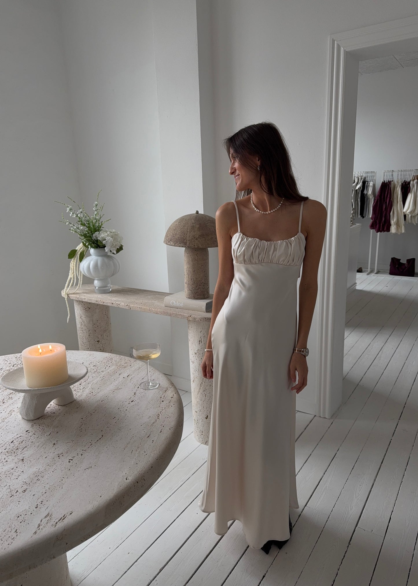 FIONA MAXI DRESS - Cream
