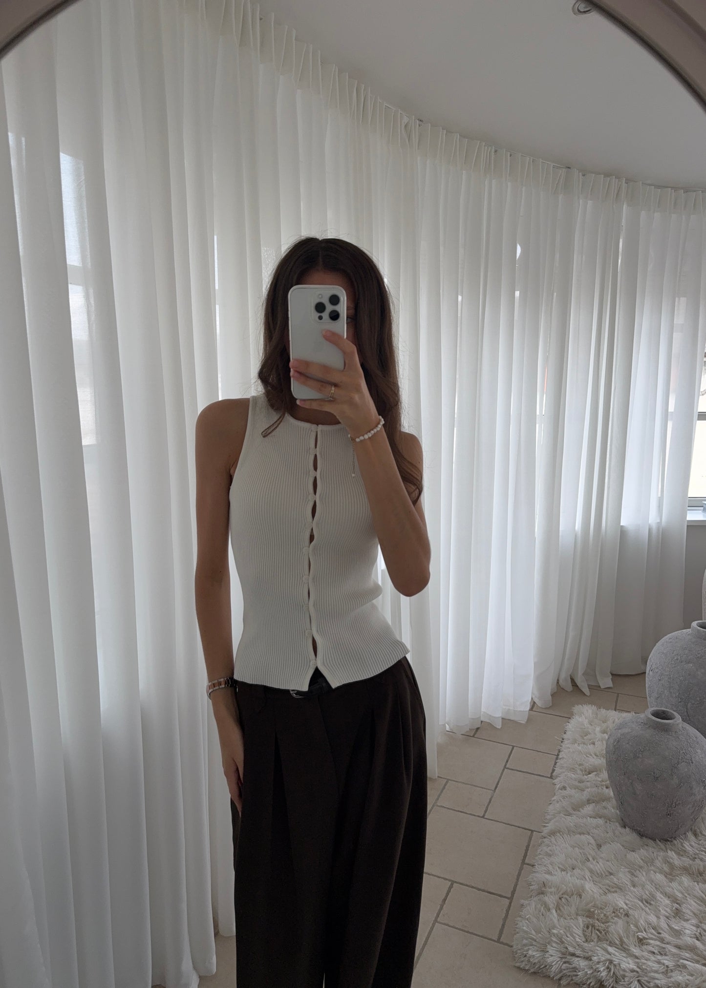 ANDREA TOP - Hvid