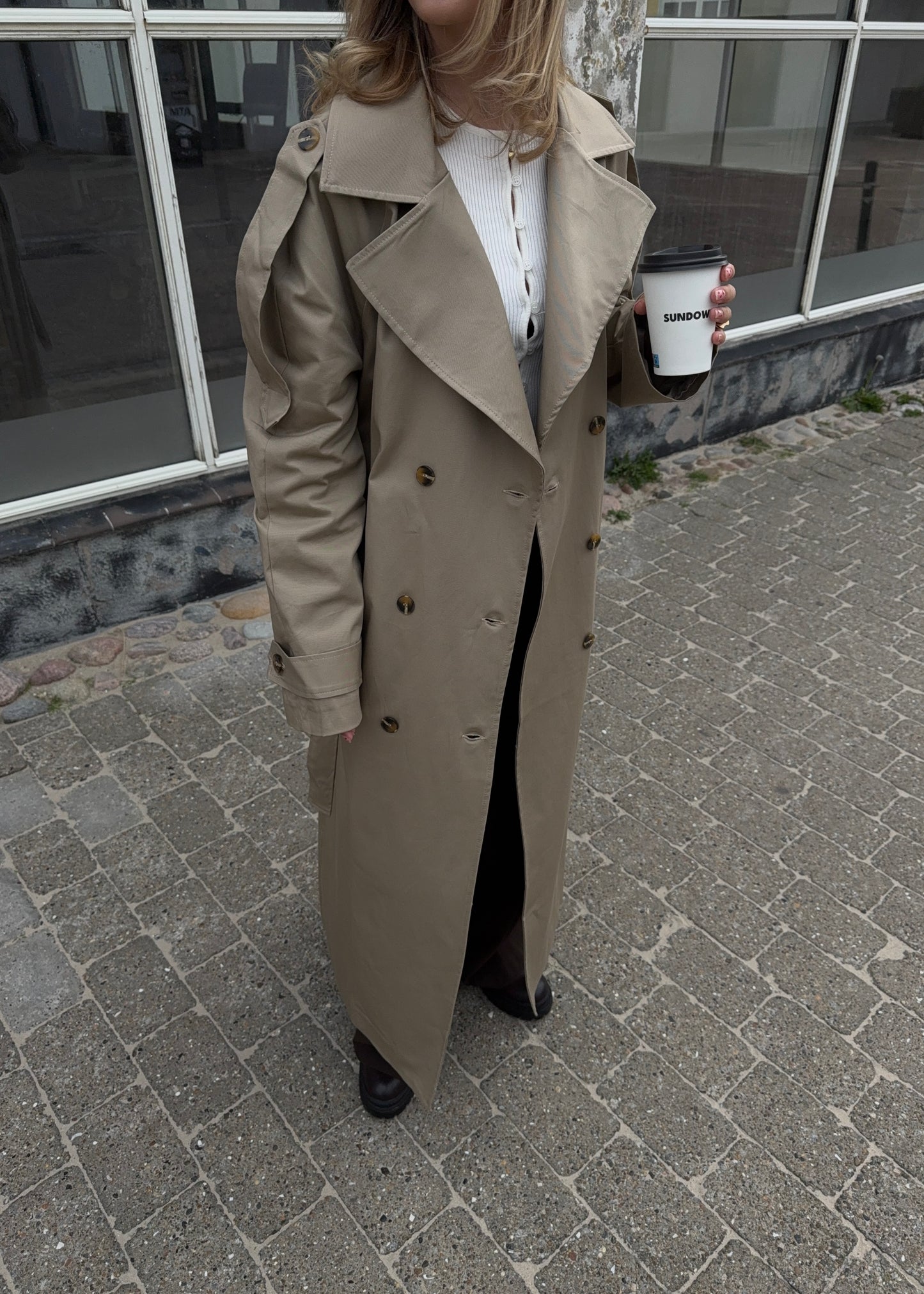 Long-MAGDA Trenchcoat - Beige