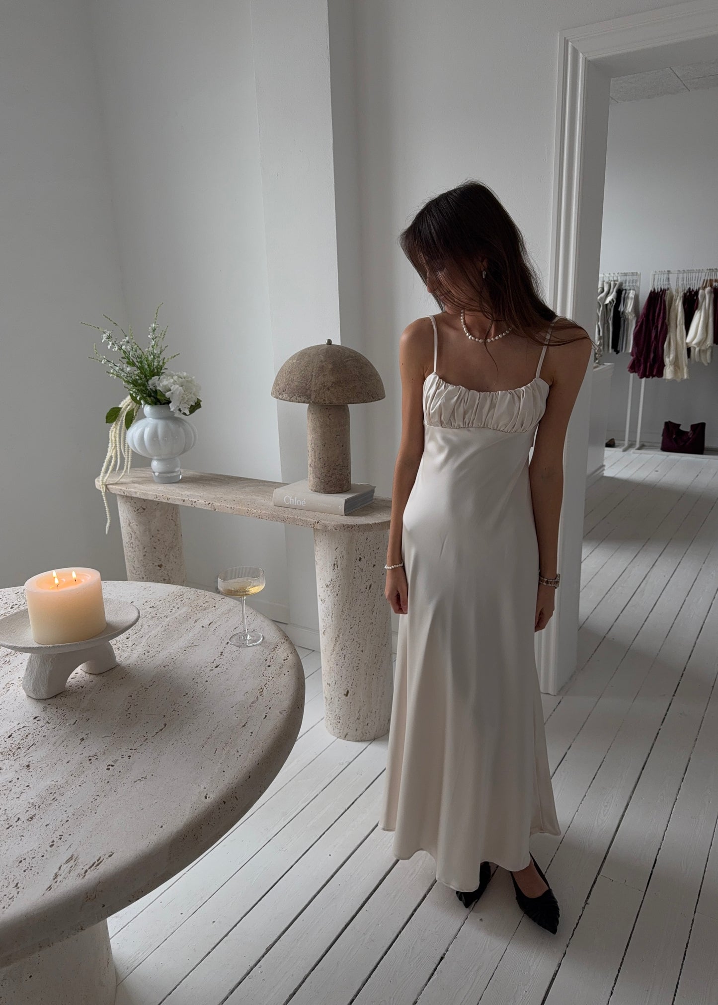 FIONA MAXI DRESS - Cream