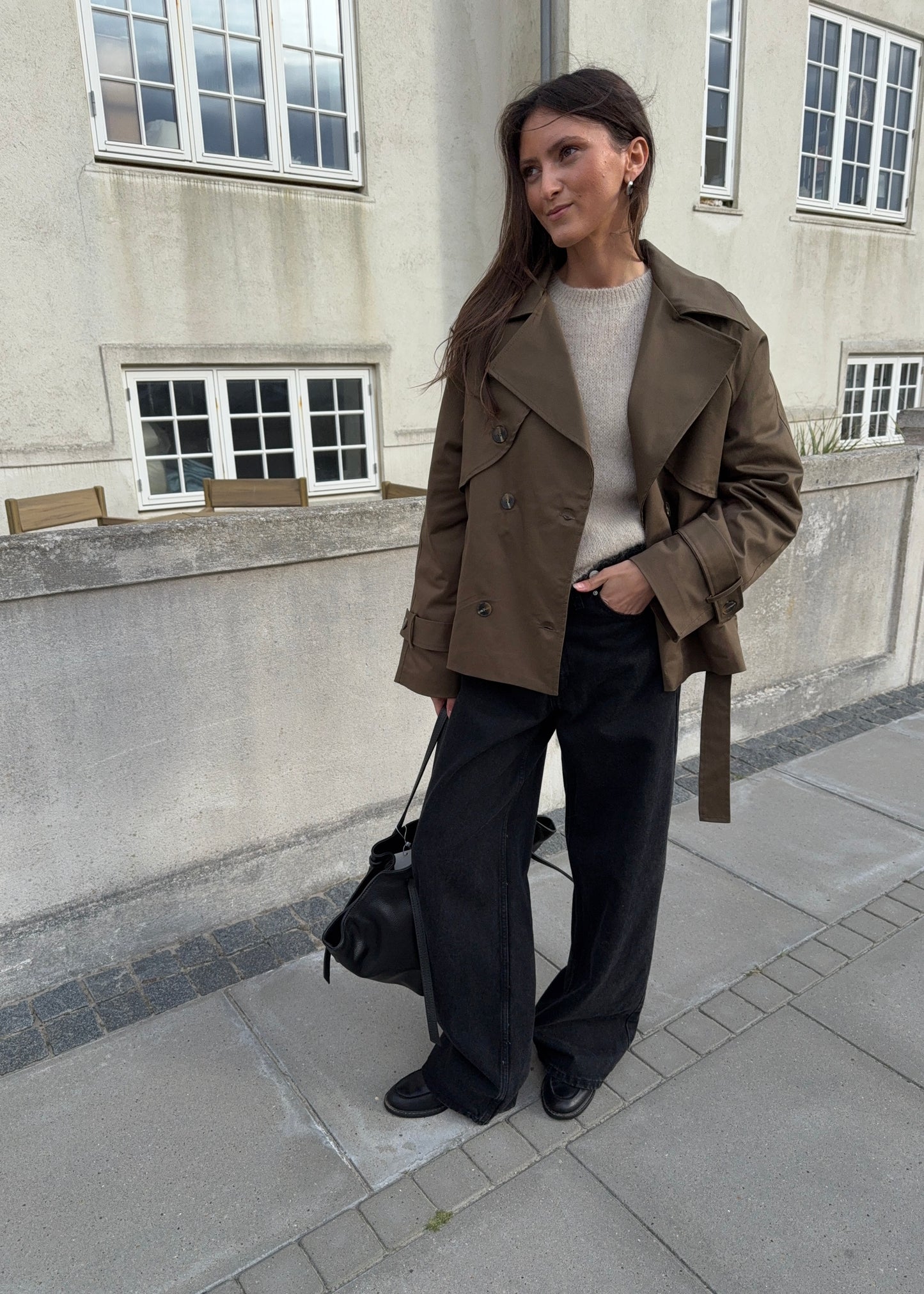 Short-MAGDA Trenchcoat - Brun