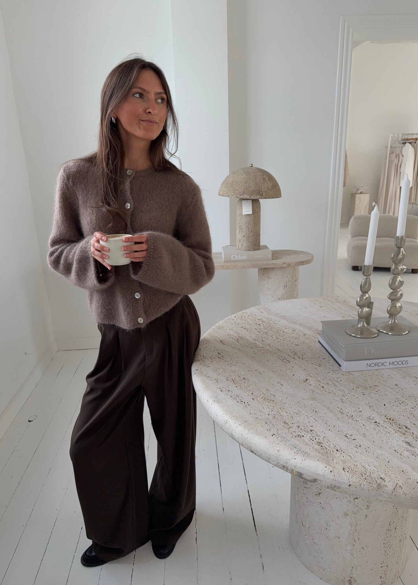 Luna-MAGDA Cardigan - Brun