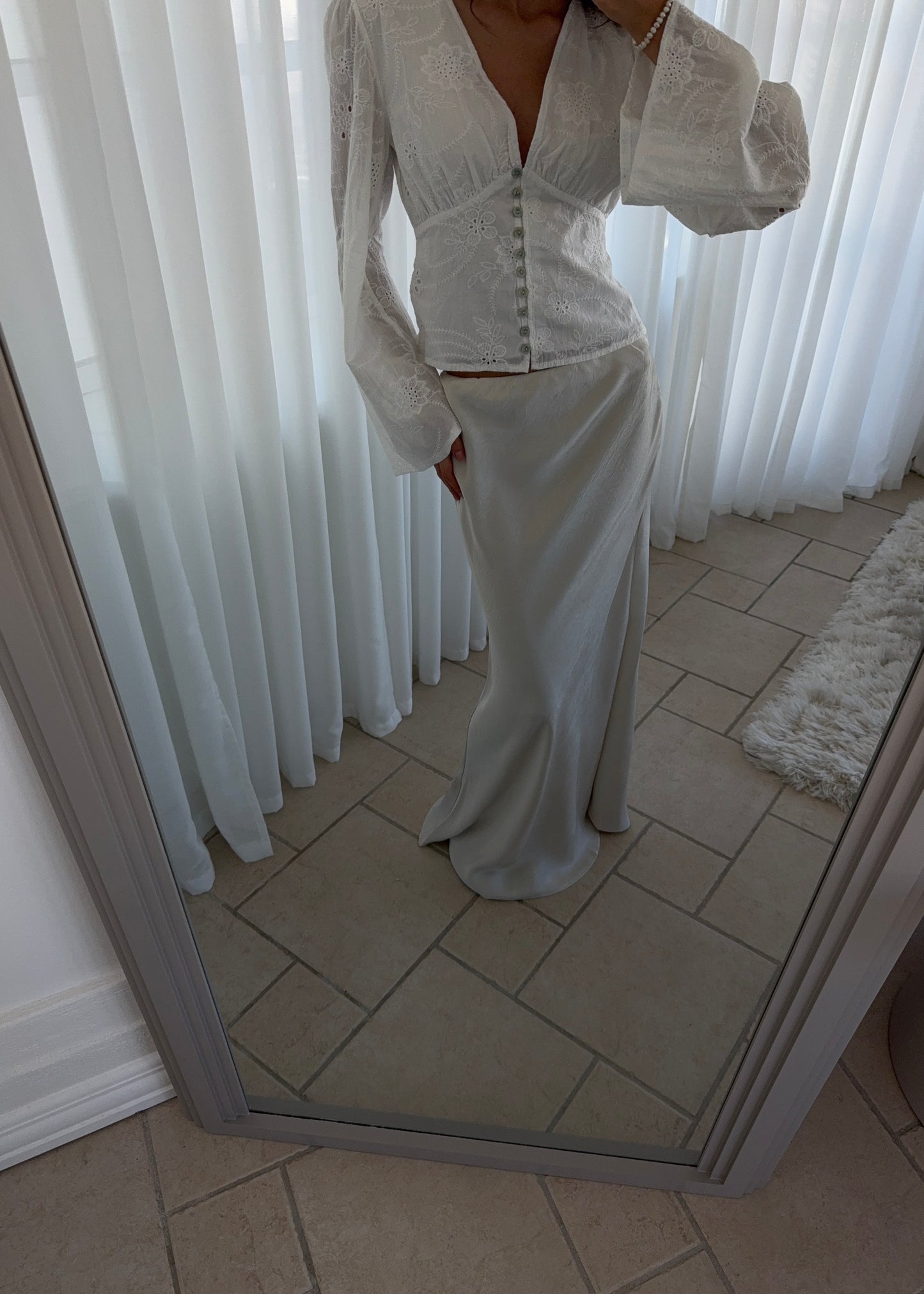 MATHILDE MAXI SKIRT - Beige