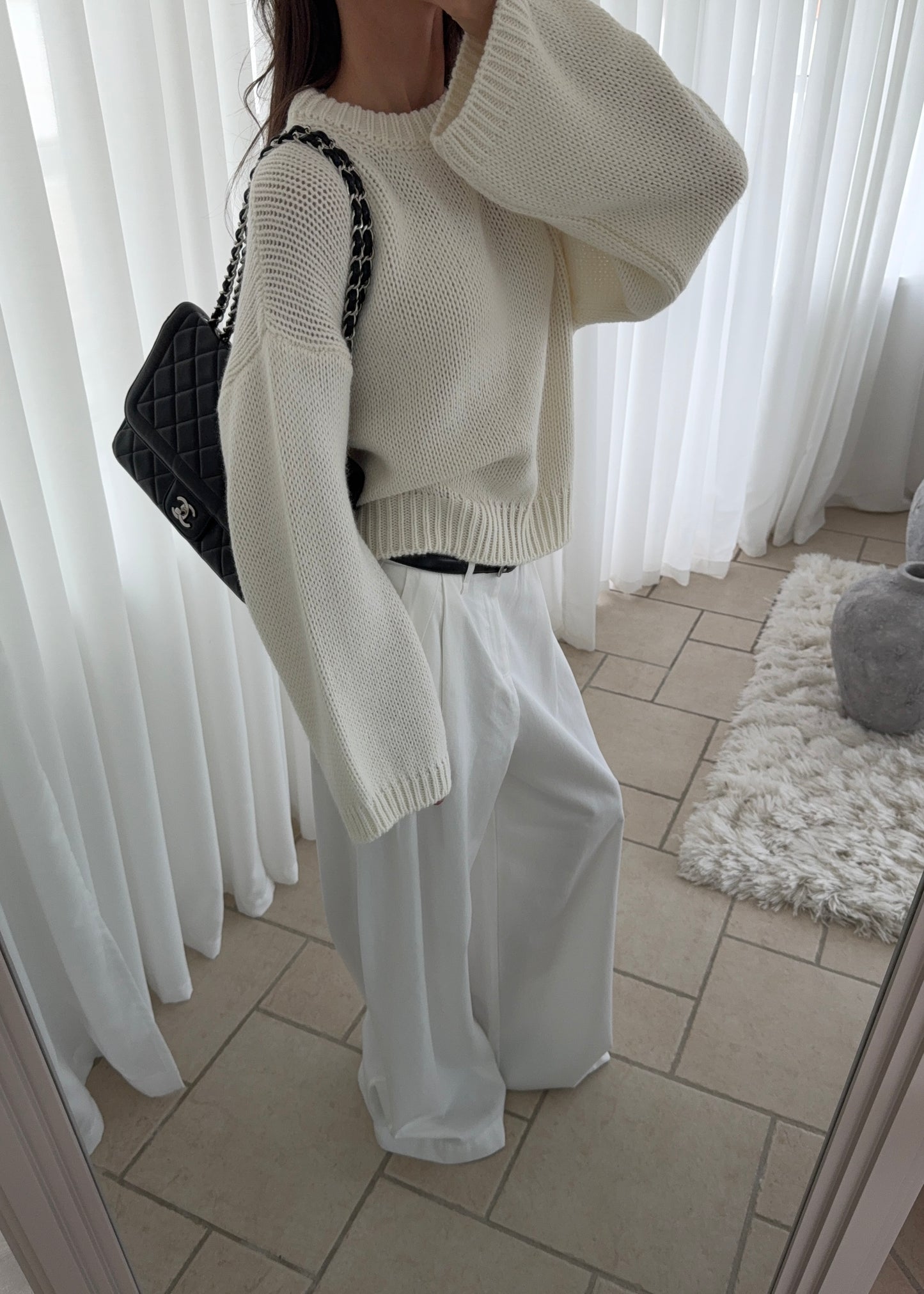 Bella-MAGDA Sweater - Hvid