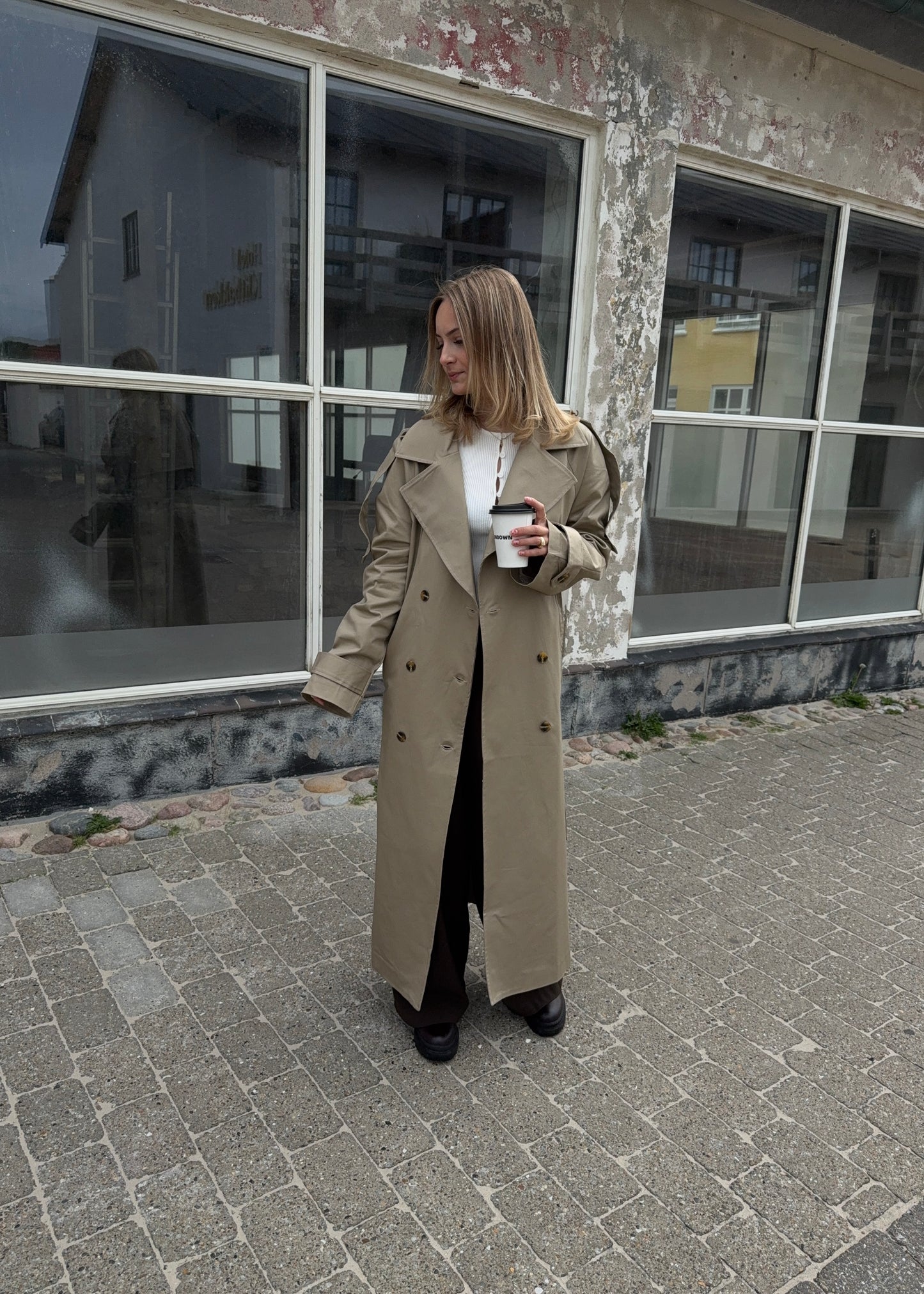 Long-MAGDA Trenchcoat - Beige