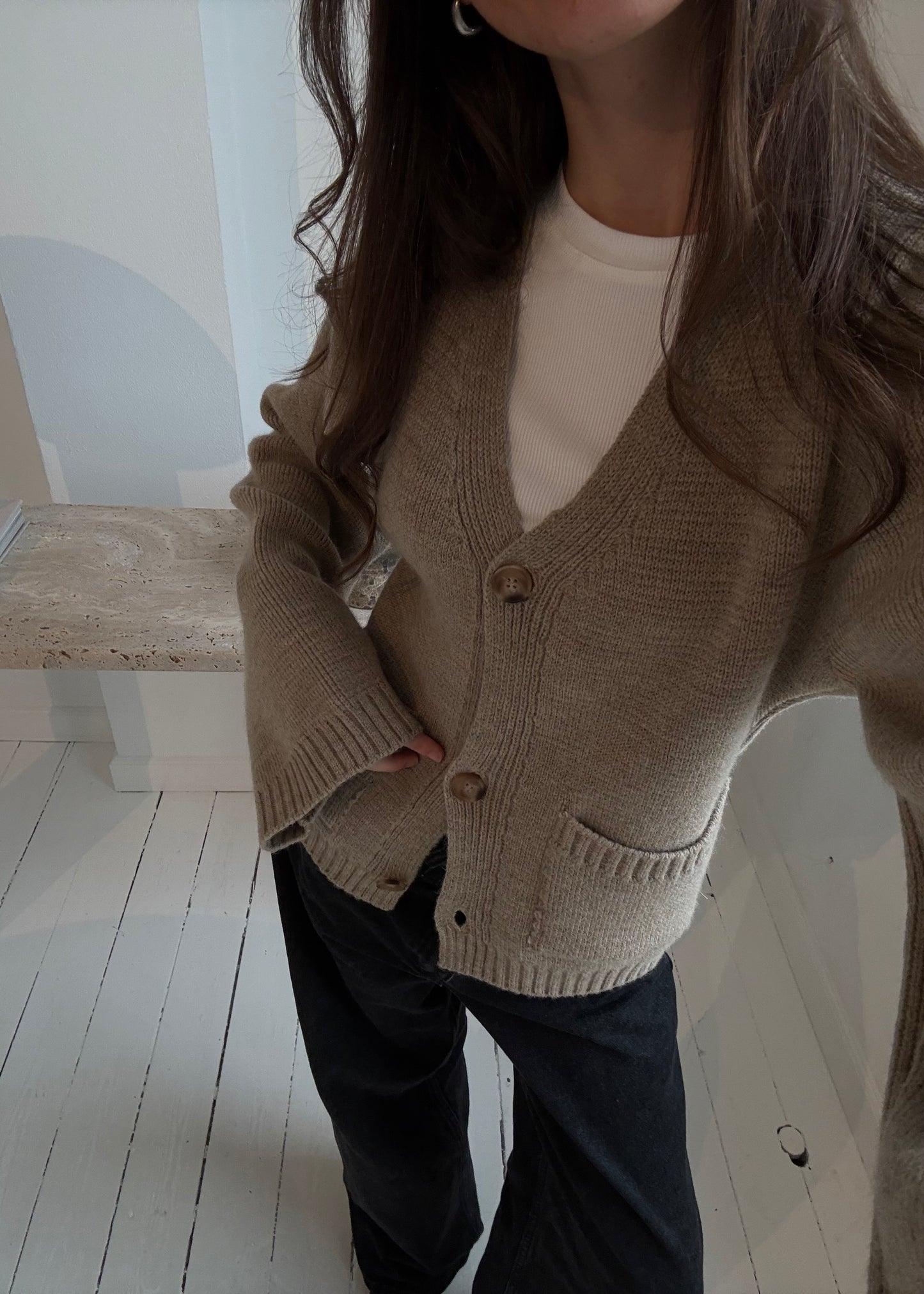 Elma-MAGDA Cardigan - Beige