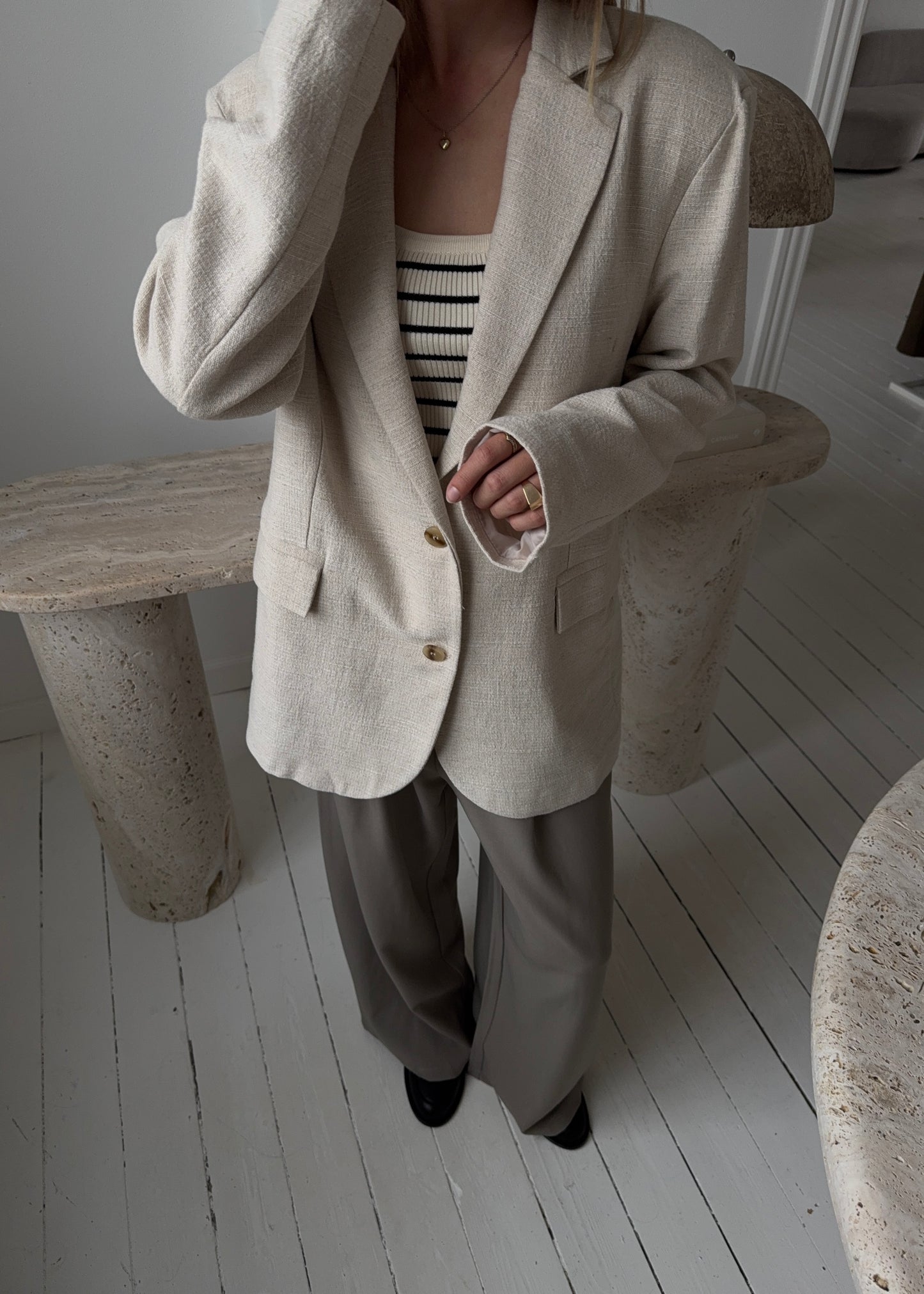Spring-MAGDA Blazer - Beige