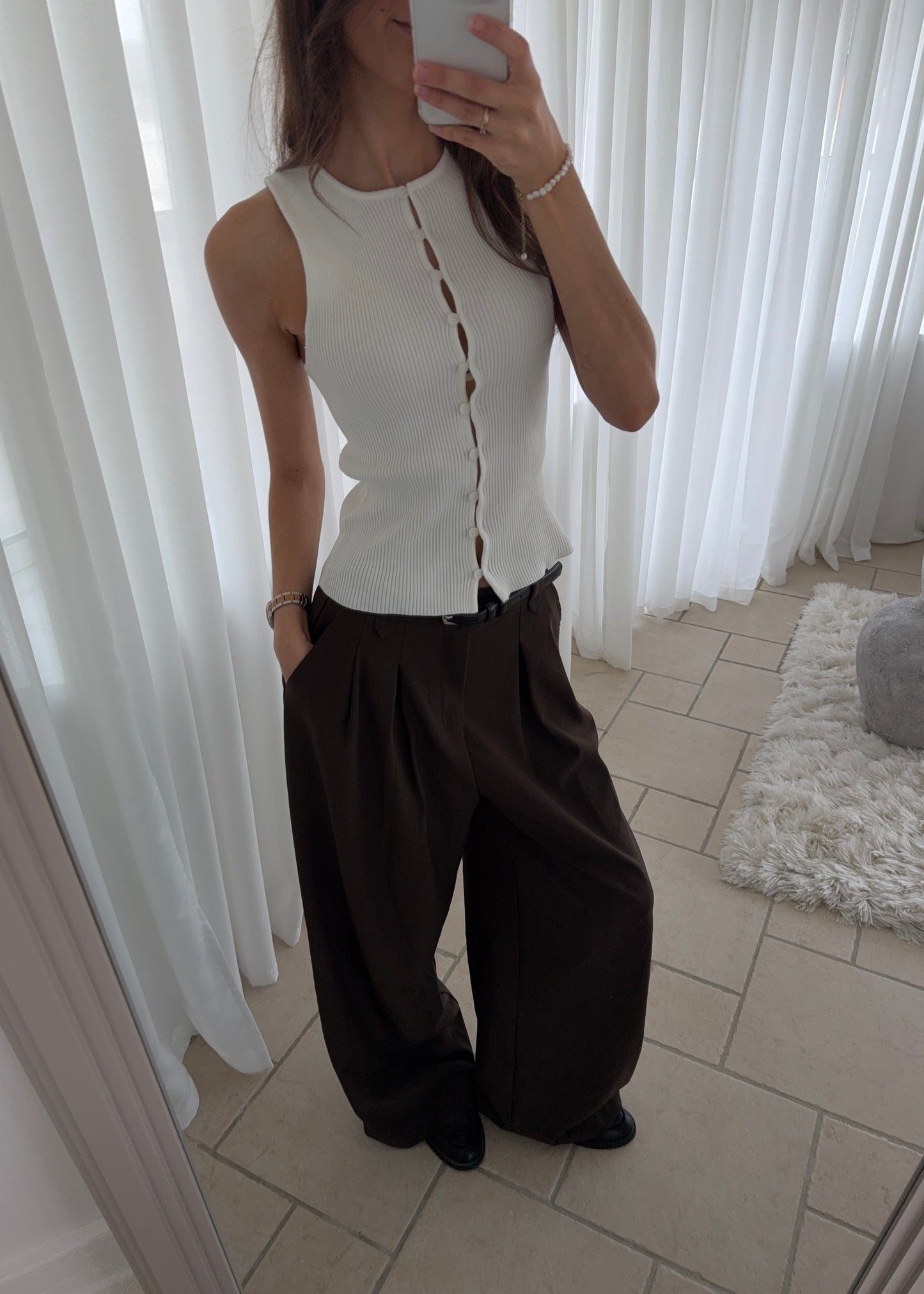 ANDREA TOP - Hvid