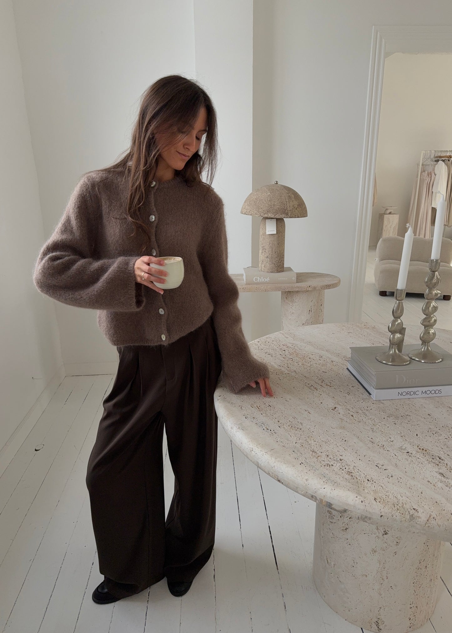Luna-MAGDA Cardigan - Brun
