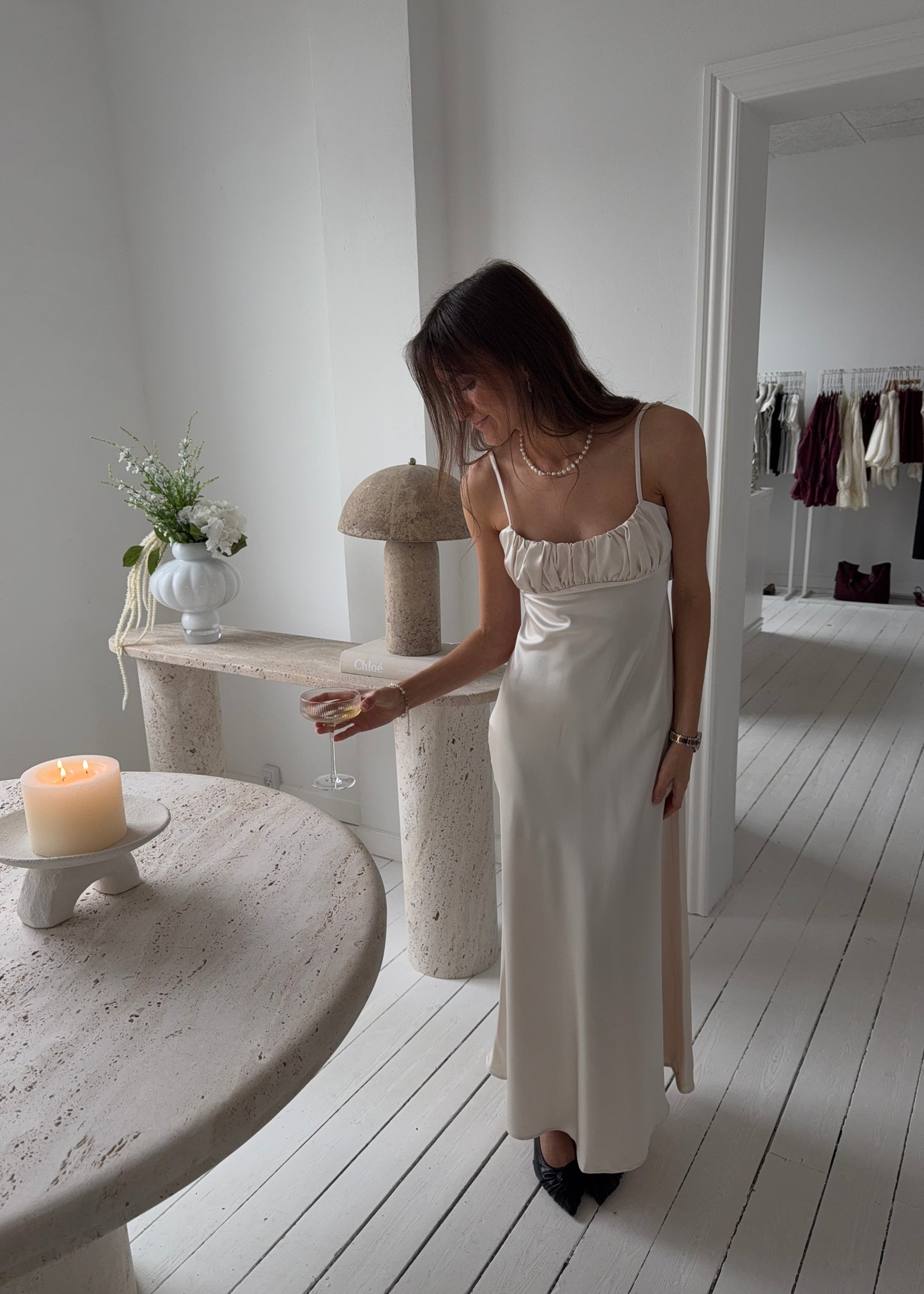FIONA MAXI DRESS - Cream