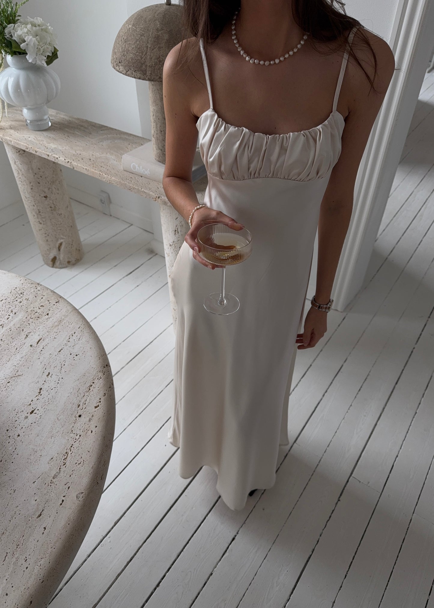 FIONA MAXI DRESS - Cream