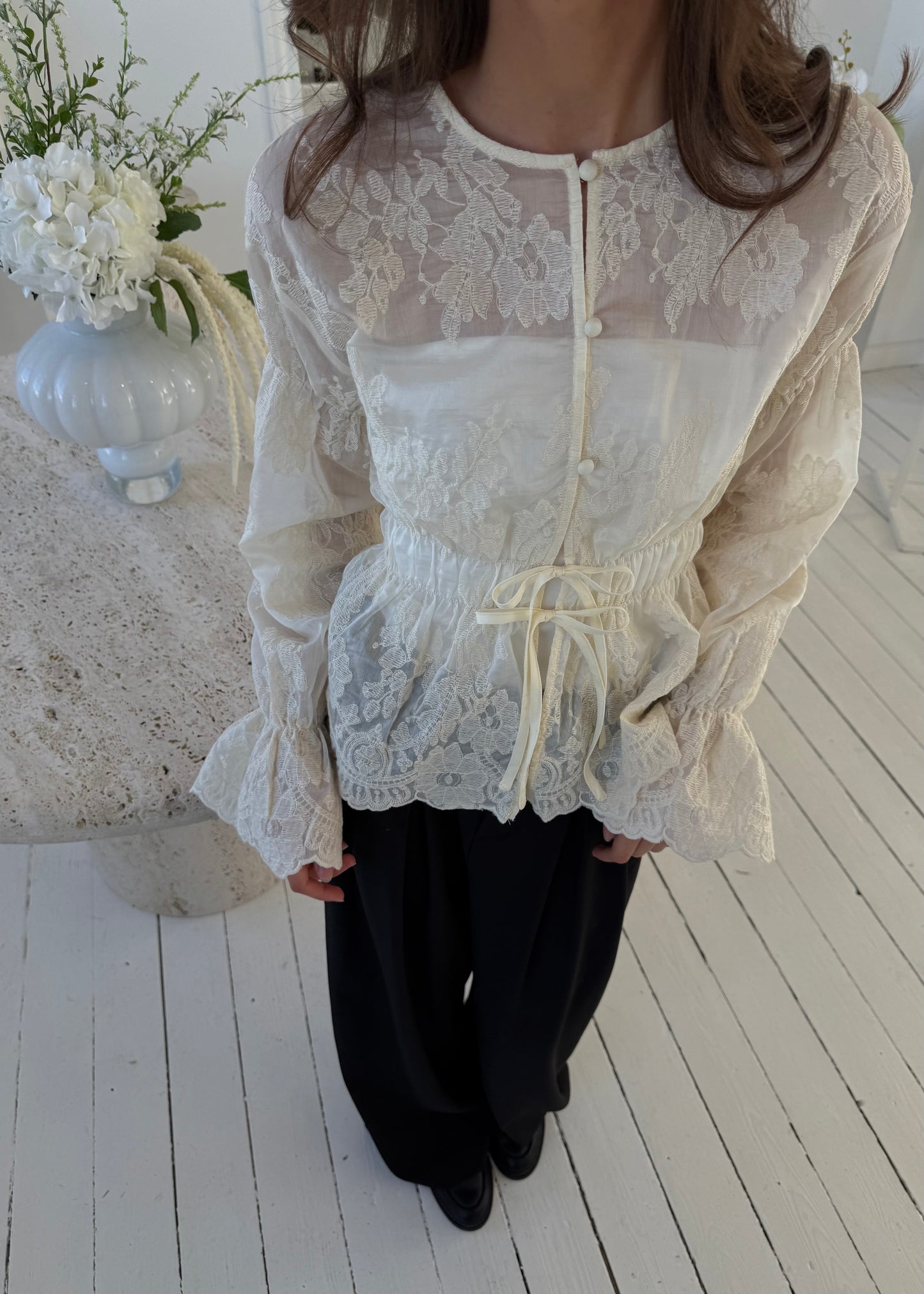Hannah-MAGDA Skjorte - Råhvid