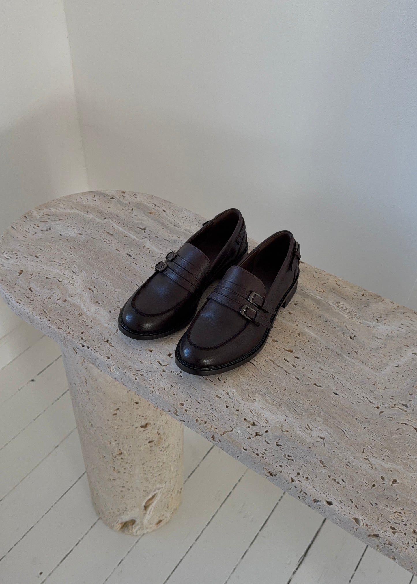 ANNE LOAFERS - Brun