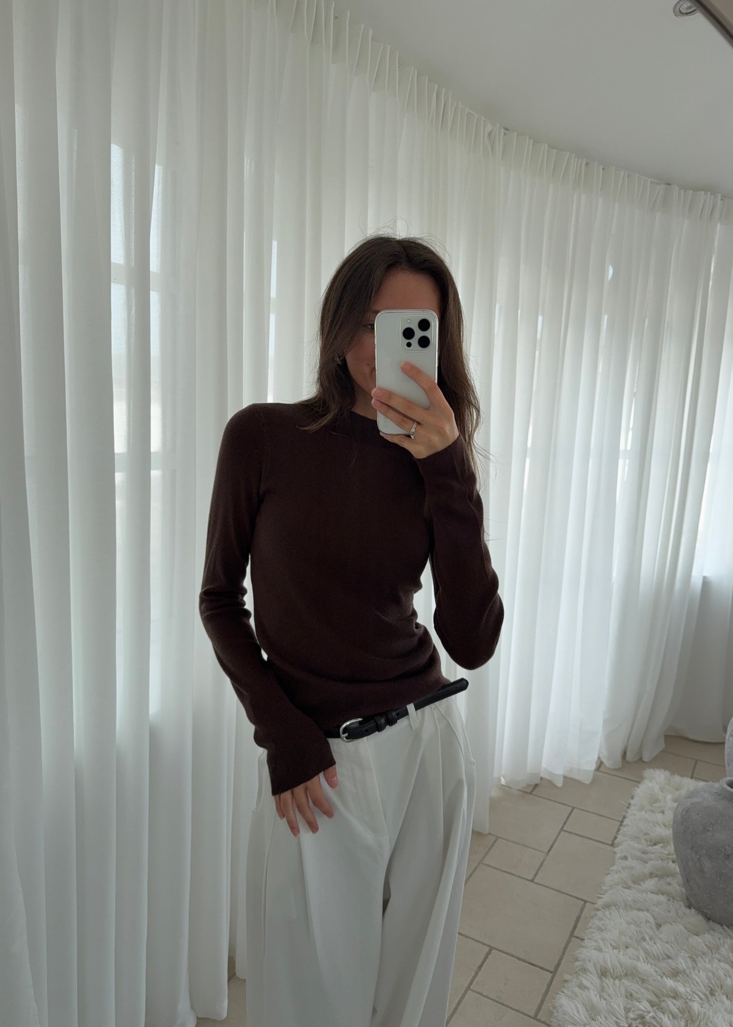 FANNY BLUSE - Brun
