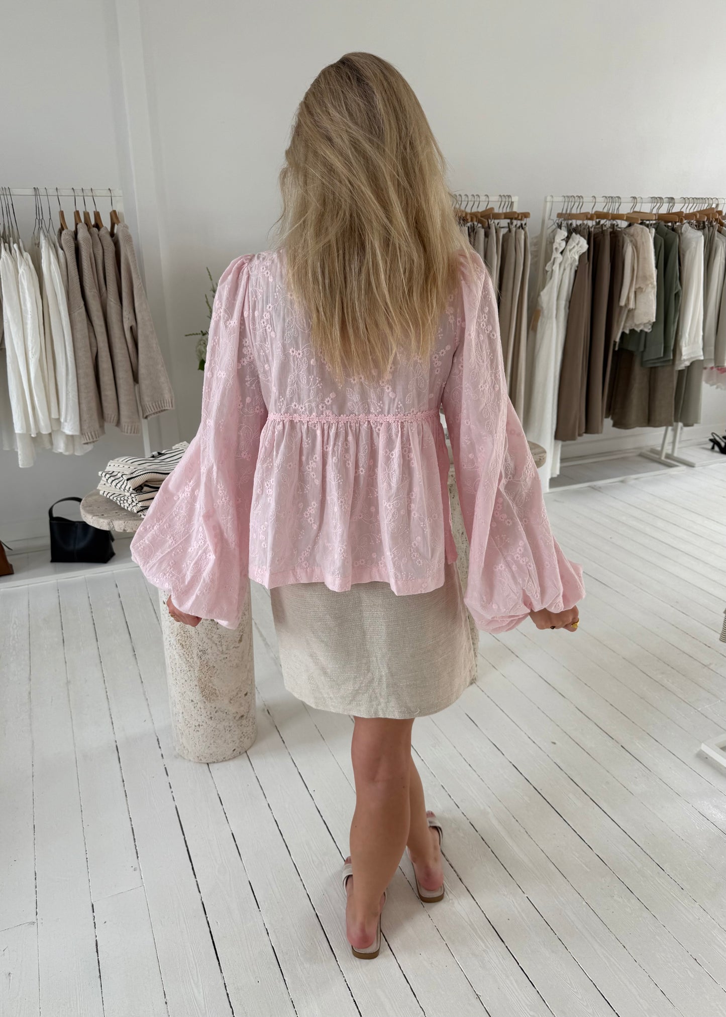ELLA FLOWY SHIRT - Pink