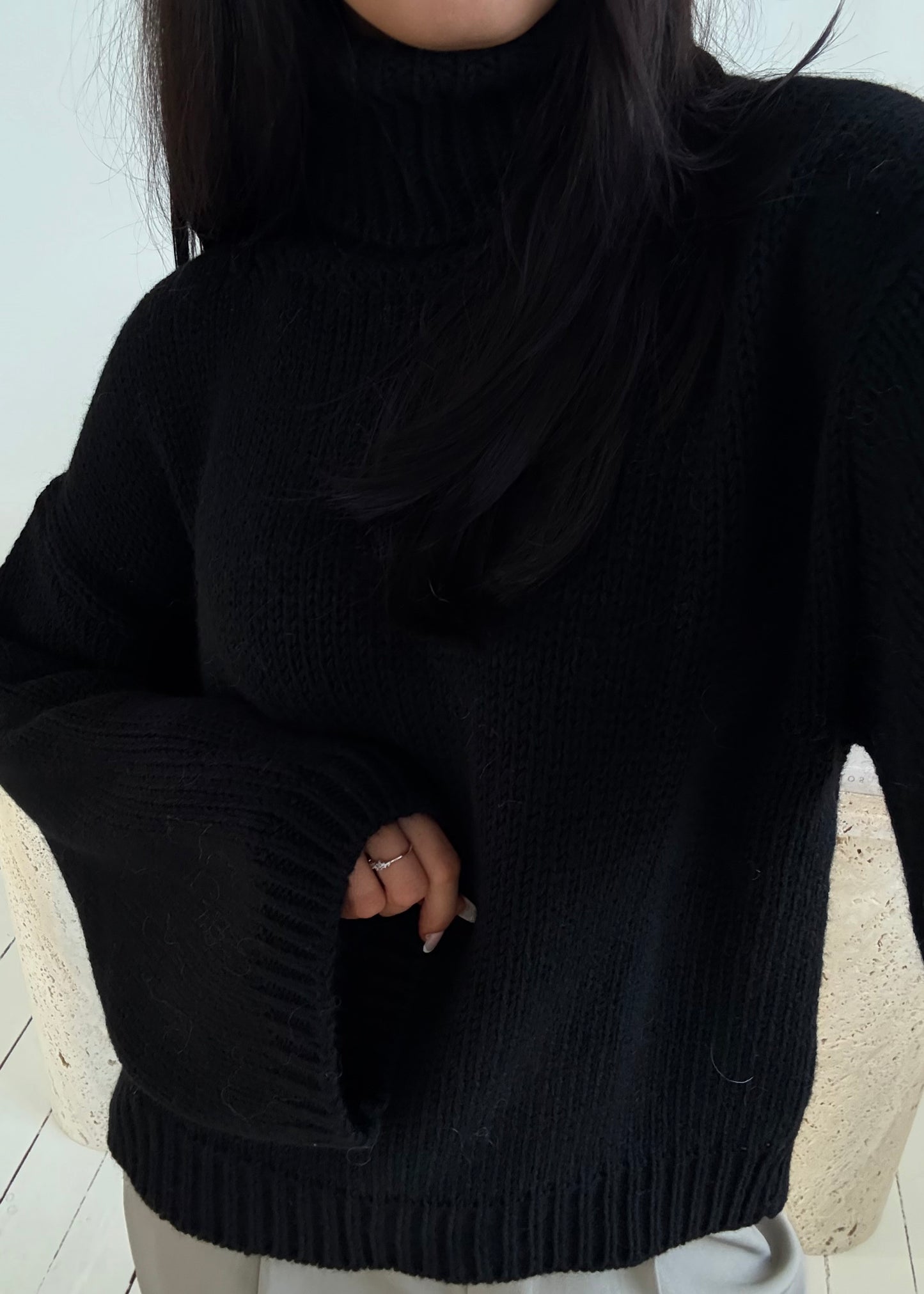 Elva-MAGDA Sweater - Sort