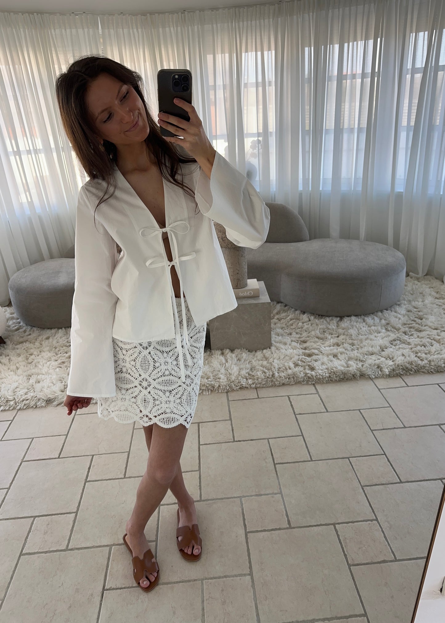CELINA SKJORTE - Hvid