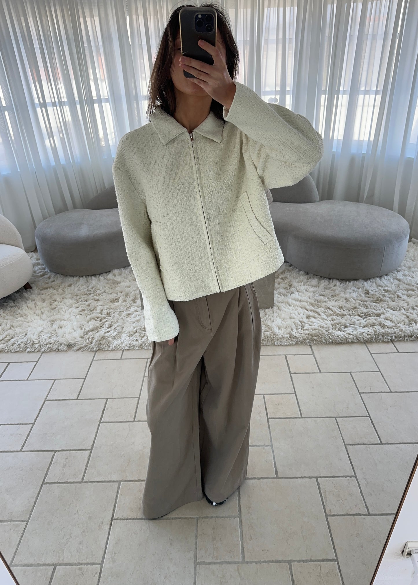 ASTA BOMBER JACKET - Cream