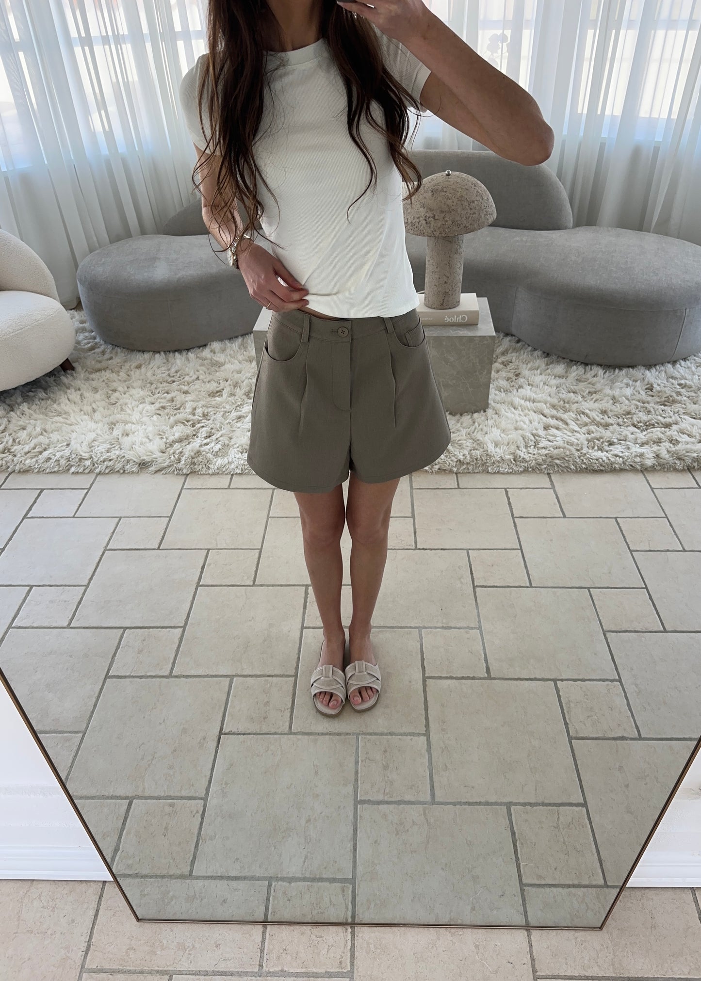 MAJA SHORTS - Taupe