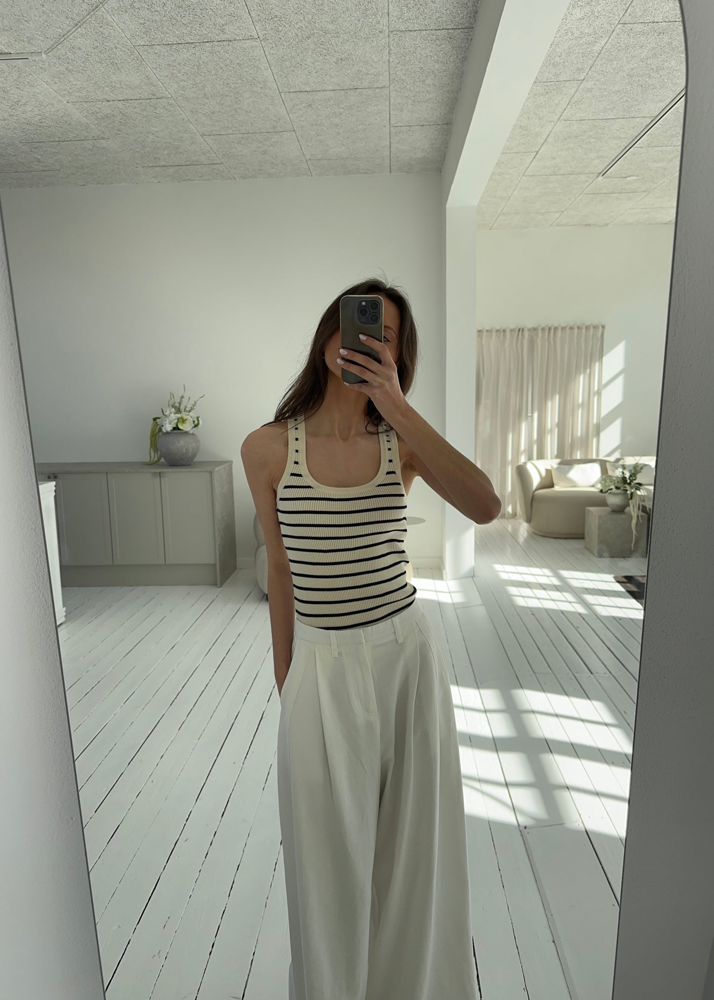 CAMILLA TOP - Cream