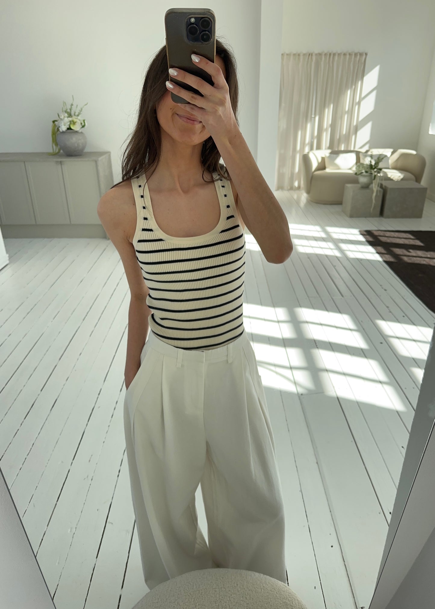 CAMILLA TOP - Cream