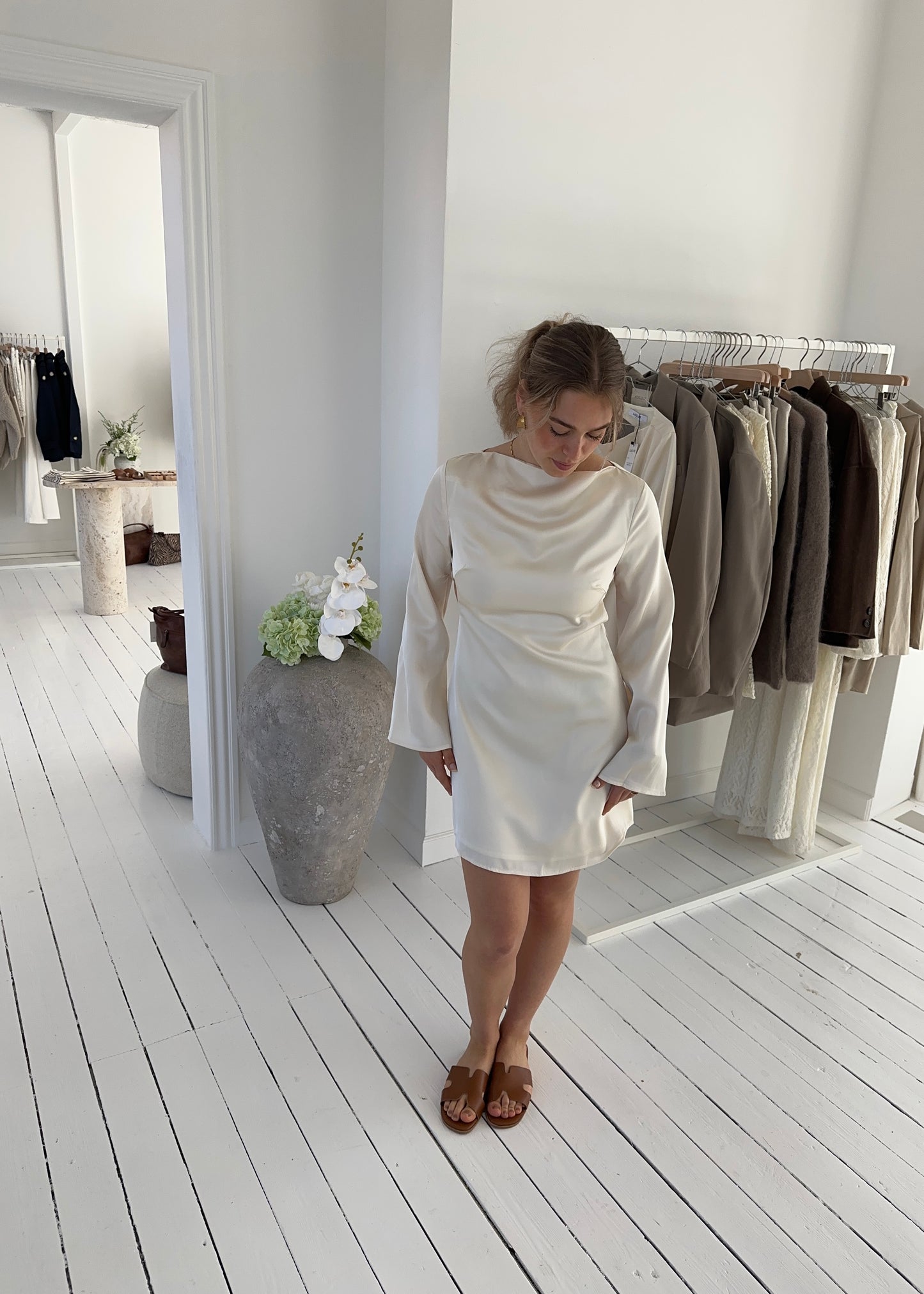 KARLA DRESS - Cream