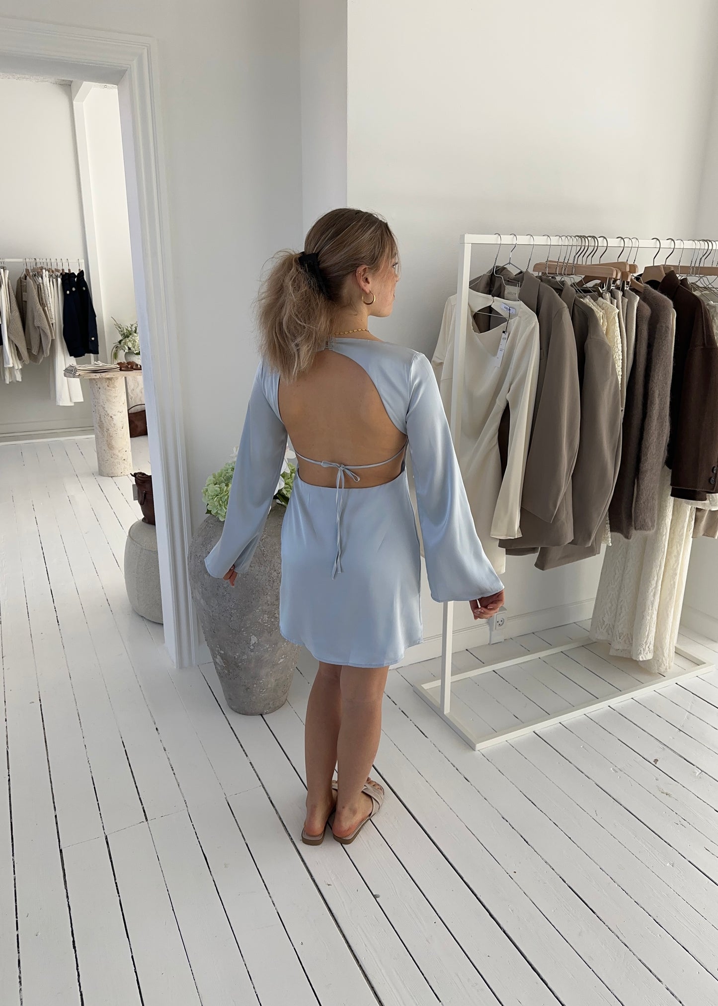 KARLA DRESS - Blå