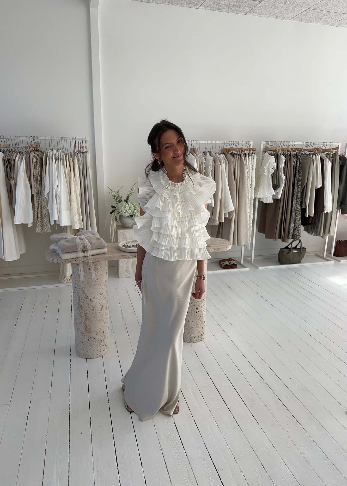 MATHILDE MAXI SKIRT - Beige