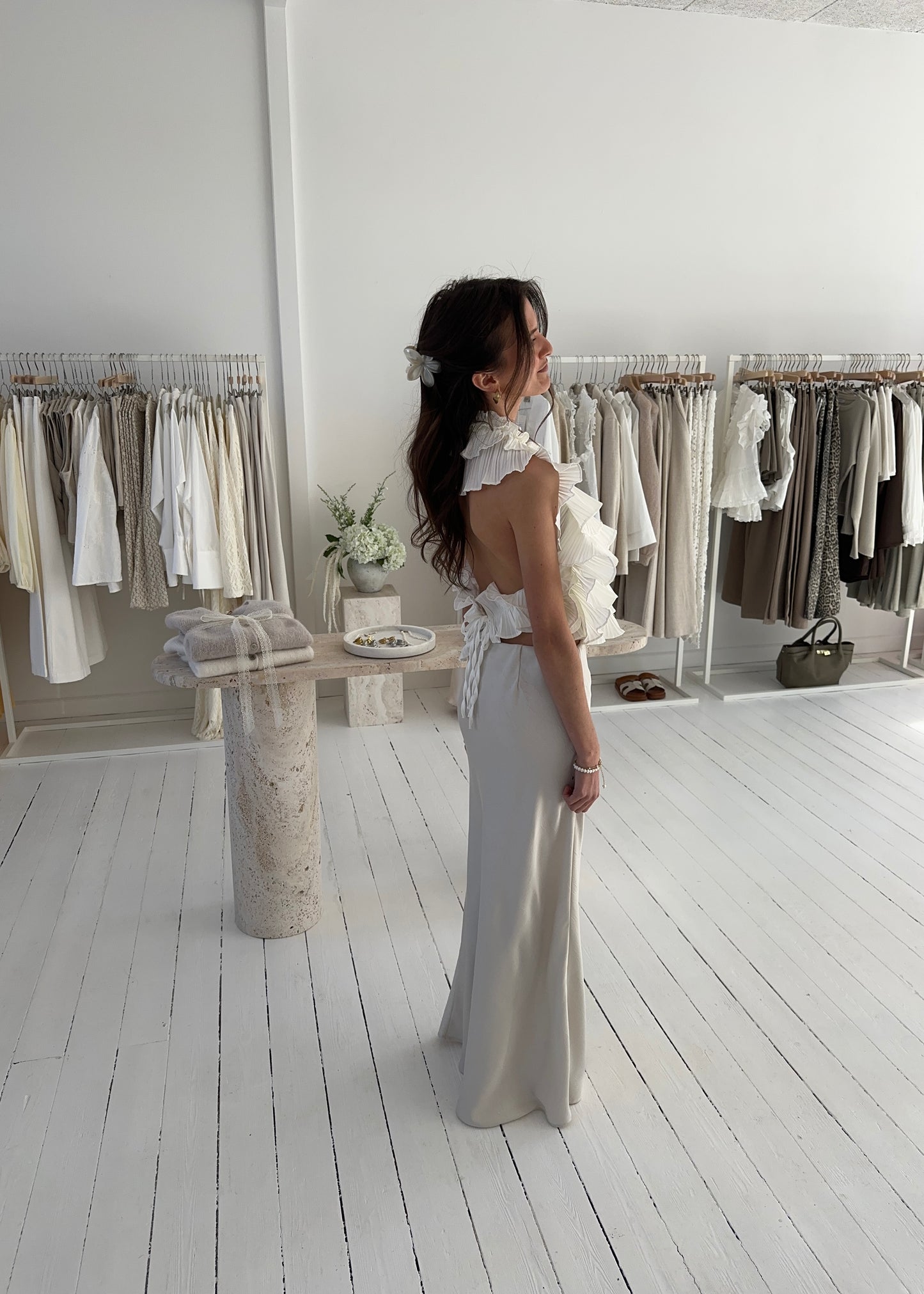 MATHILDE MAXI SKIRT - Beige