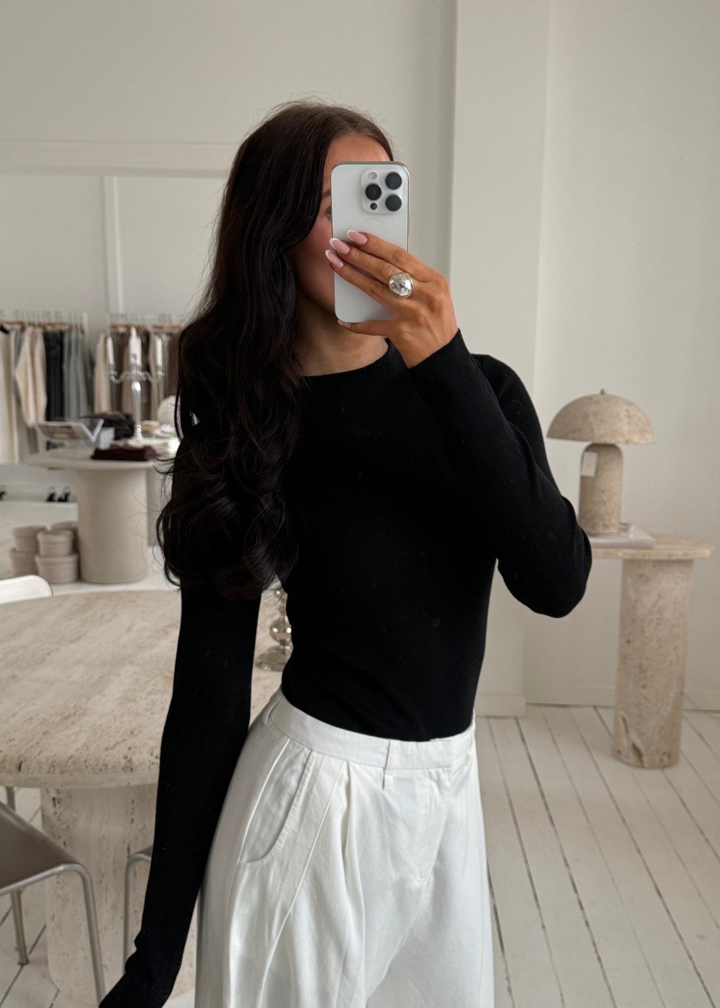 FANNY BLUSE - Sort