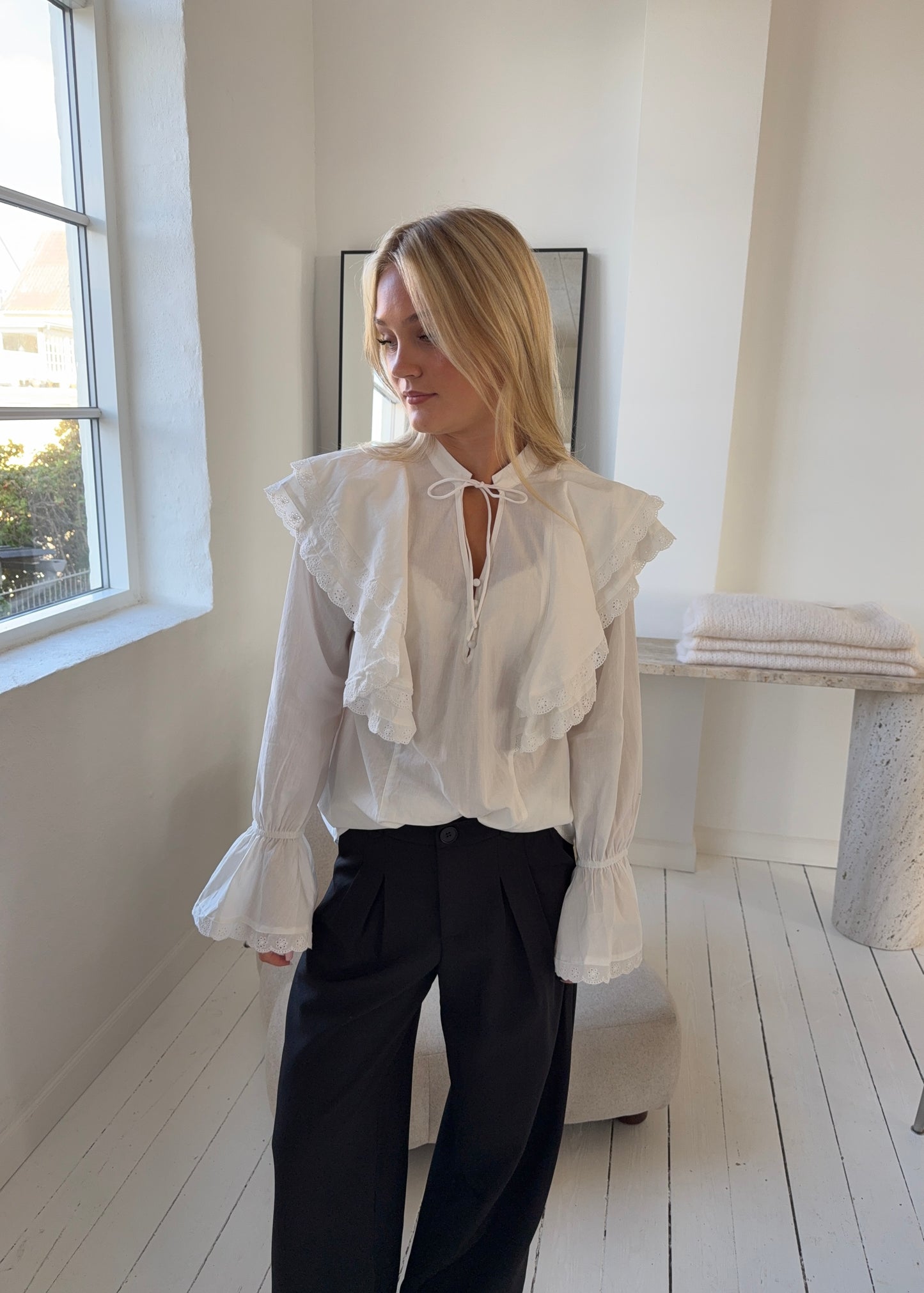 SIENNA SKJORTE - Hvid