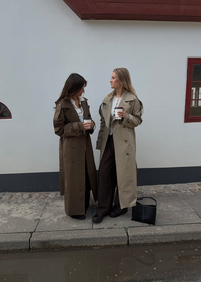 Long-MAGDA Trenchcoat - Brun