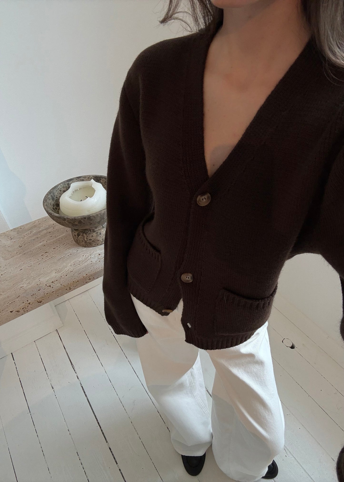 Elma-MAGDA Cardigan - Brun