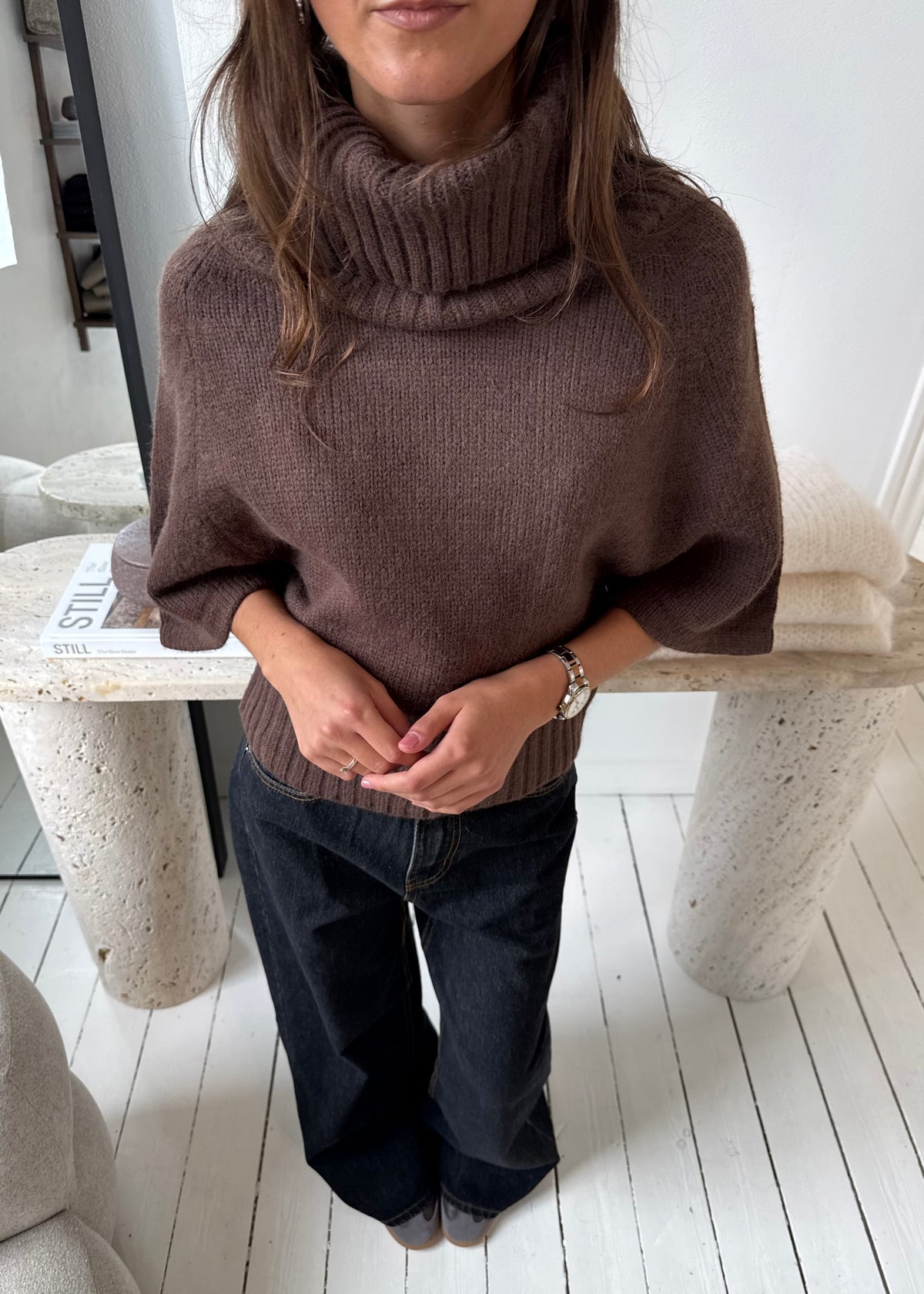 STELLA SWEATER - Brun