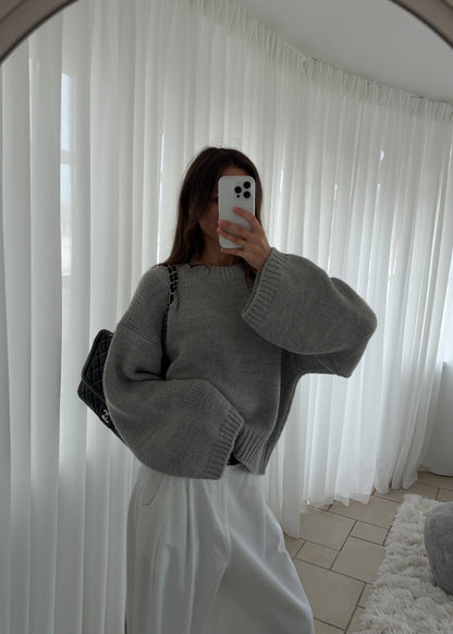 Bella-MAGDA Sweater - Grå