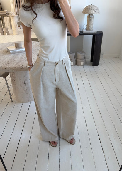 Spring-MAGDA Pants - Beige