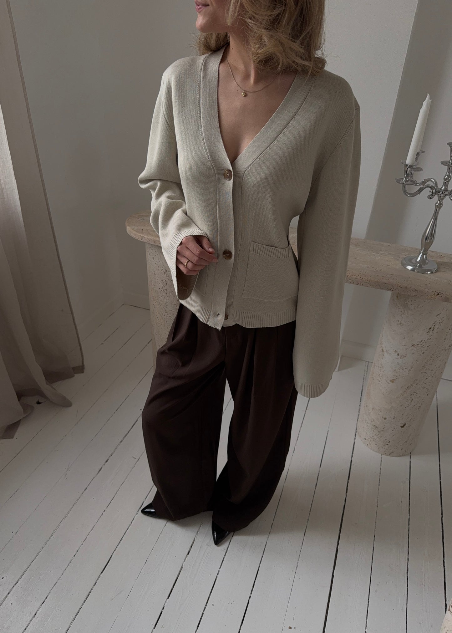 ANGEL CARDIGAN - Beige