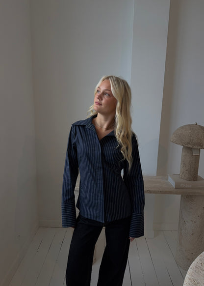 ROSA FITTED SHIRT - Navy