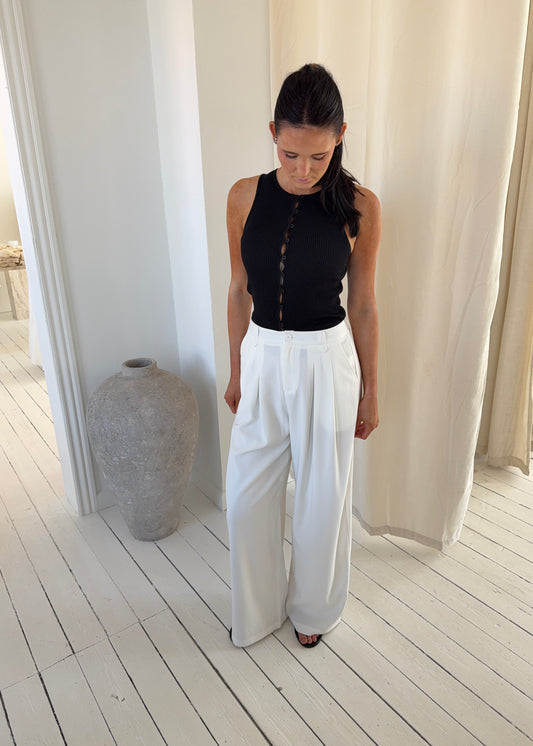 AGNES HABIT BUKSER - Hvid