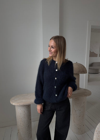 Mohair-MAGDA Cardigan - Navy