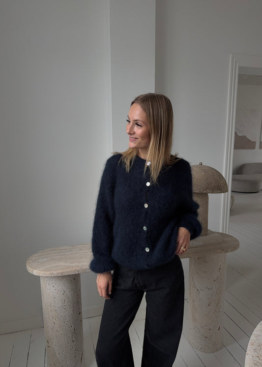 Mohair-MAGDA Cardigan - Navy