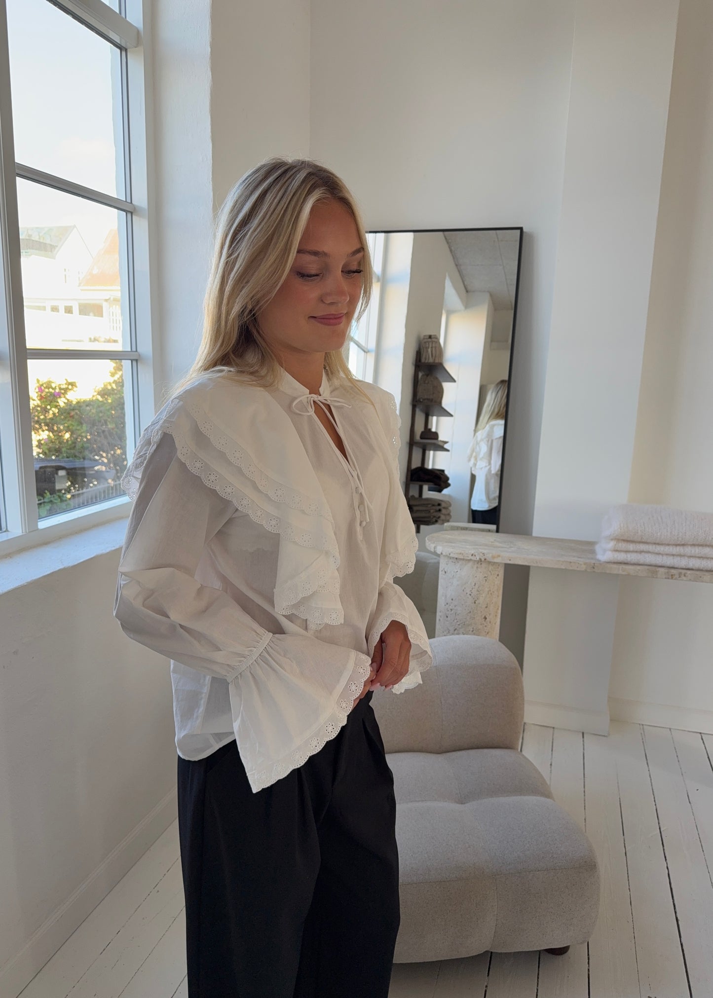 SIENNA SKJORTE - Hvid