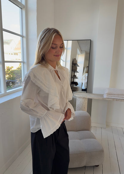 SIENNA SKJORTE - Hvid