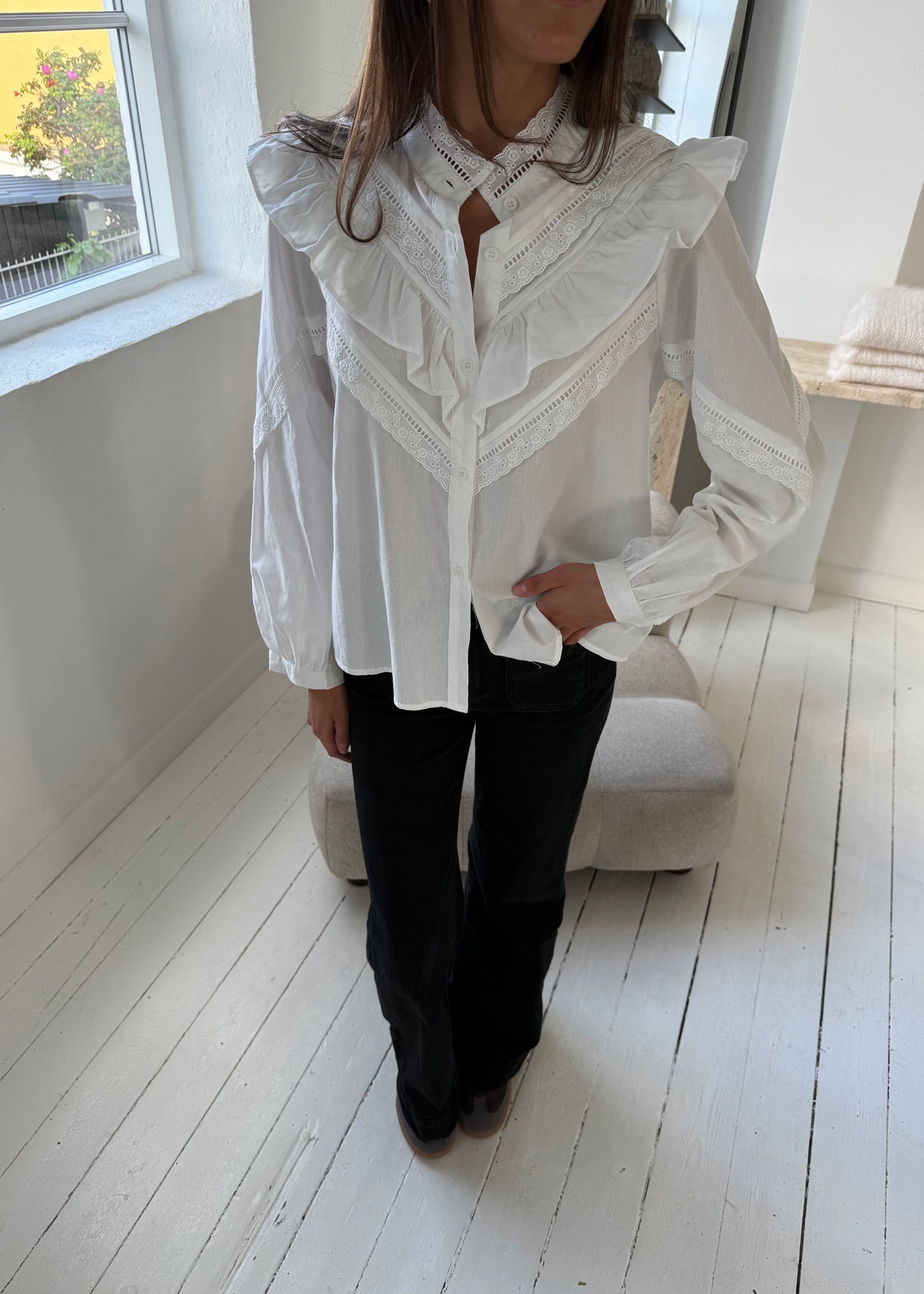 OTILIA SKJORTE - Hvid